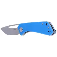 Nóż składany Kubey Thalia Blue G10, Bead Blasted D2 (KU331B)