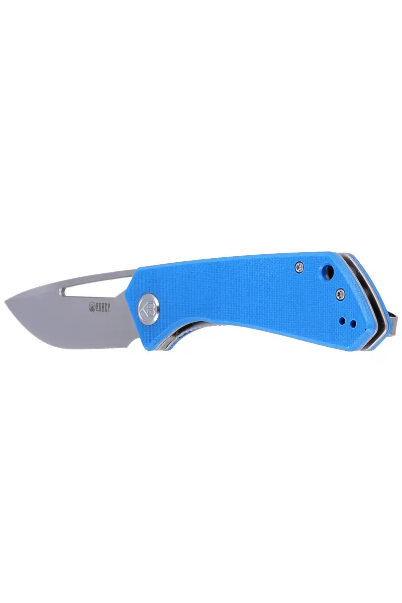 Nóż składany Kubey Thalia Blue G10, Bead Blasted D2 (KU331B)