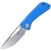 Nóż składany Kubey Thalia Blue G10, Bead Blasted D2 (KU331B)