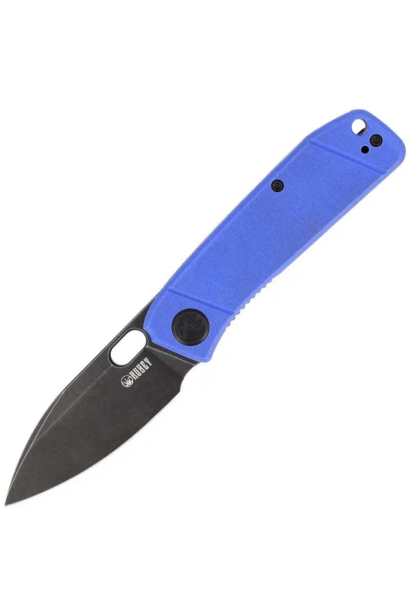 Nóż składany Kubey Hyde Blue G10, Dark Stonewashed 14C28N by Colin Maisonpierre (KU2104E)