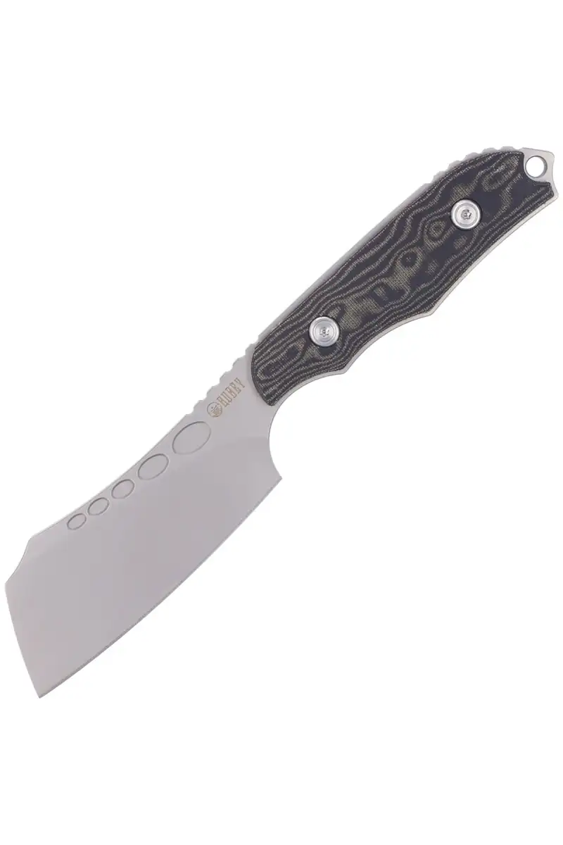 Nóż Kubey Aiden Black Micarta, Sand Blasted D2 by Damiano Dall'Amico (KU341A)