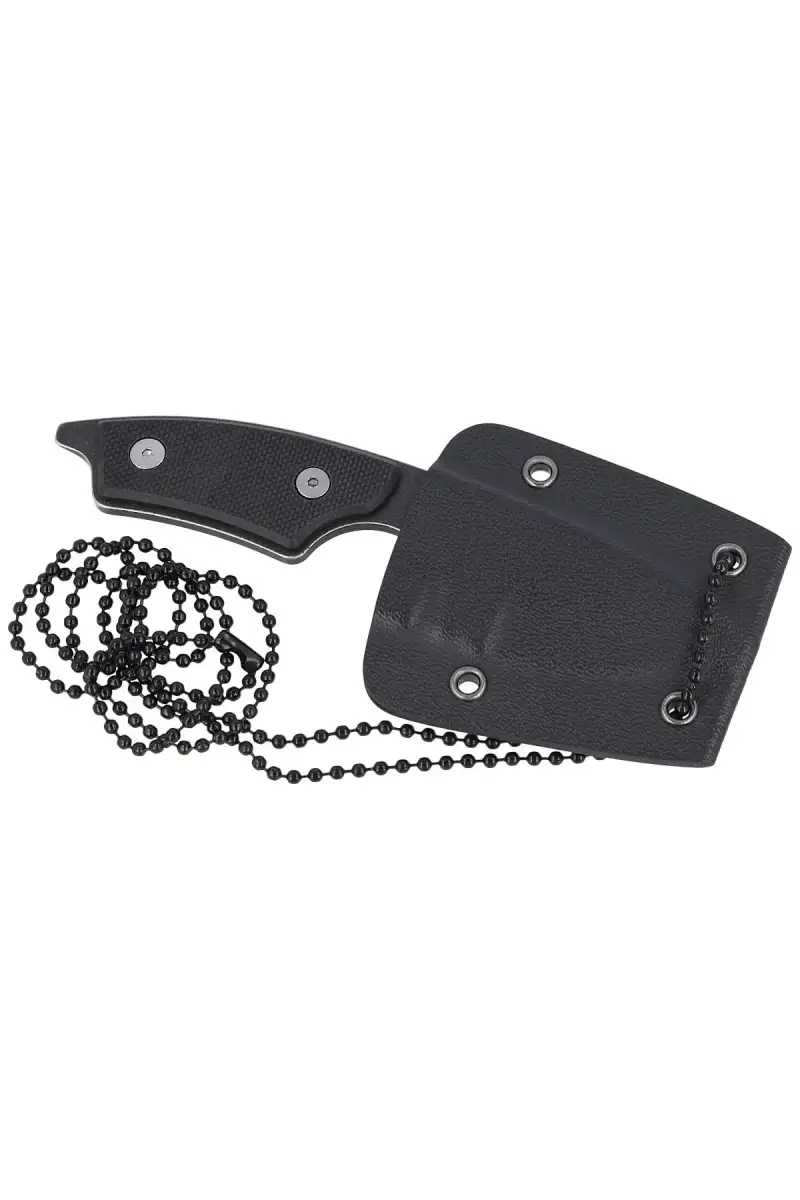Nóż na szyję Herbertz Solingen Neck Knife Black G10, Black Stonewashed AISI 420 (55041)