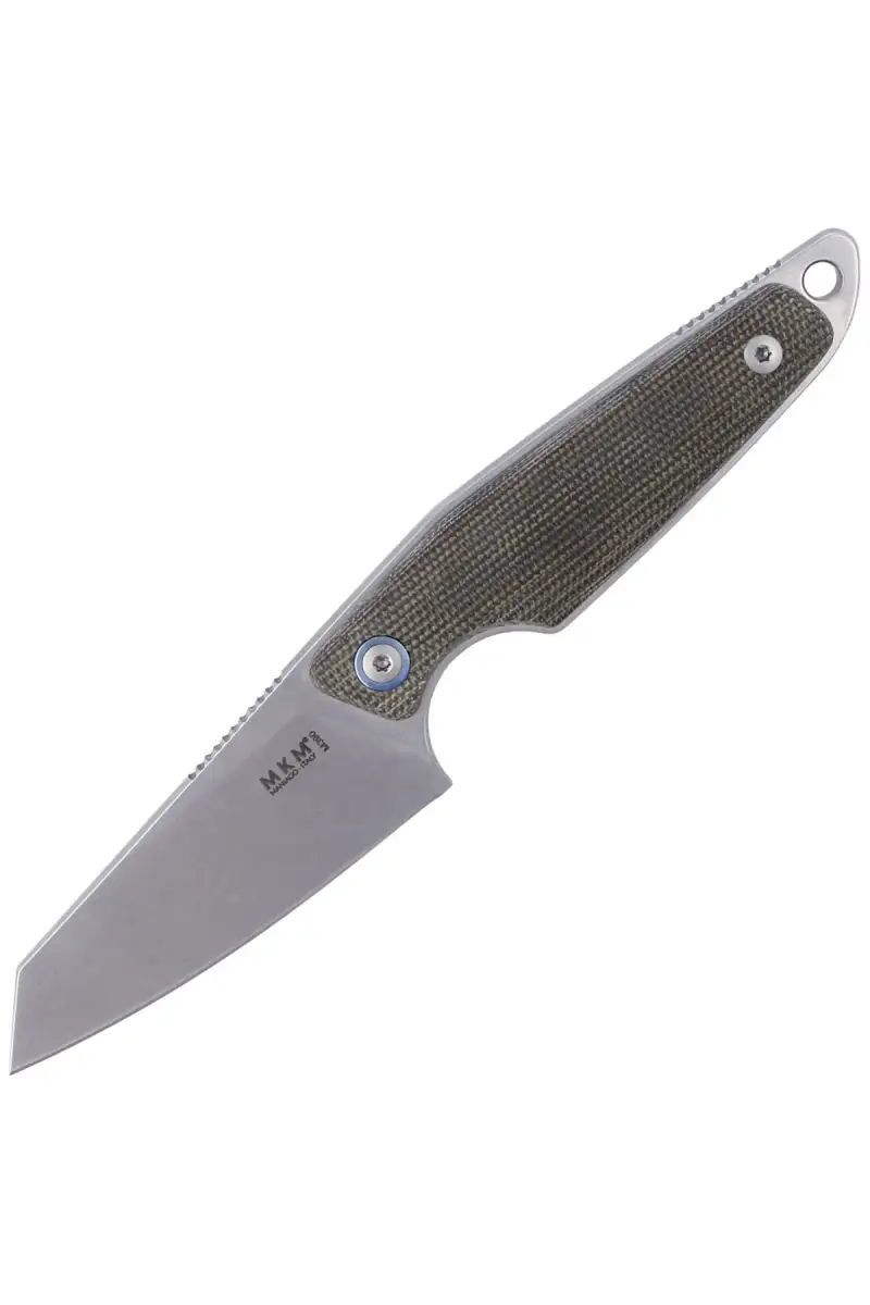Nóż MKM Makro 2 Green Micarta, Stonewashed M390 by Jesper Voxnæs (MKMA02-GC)