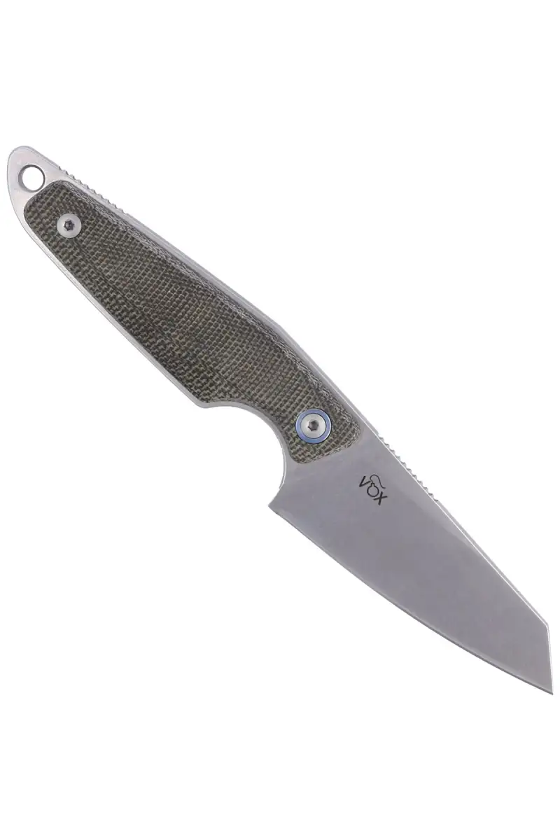 Nóż MKM Makro 2 Green Micarta, Stonewashed M390 by Jesper Voxnæs (MKMA02-GC)