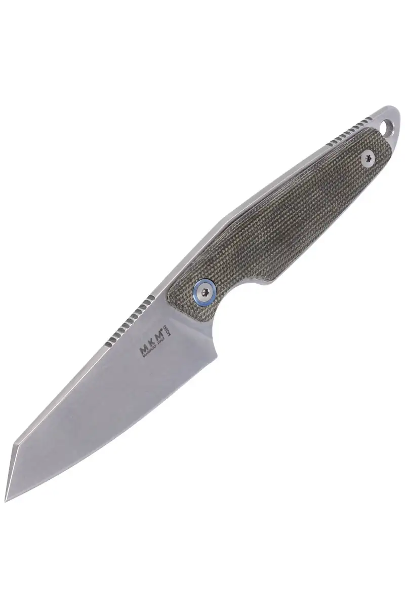 Nóż MKM Makro 2 Green Micarta, Stonewashed M390 by Jesper Voxnæs (MKMA02-GC)