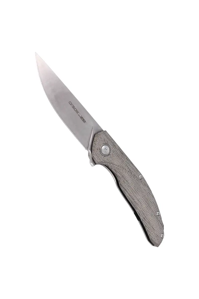 Nóż składany Viper Orso 2 Green Canvas Micarta, Stonewashed Lohmann LO-QPM20-4 by Jens Ansø (V5998CG)