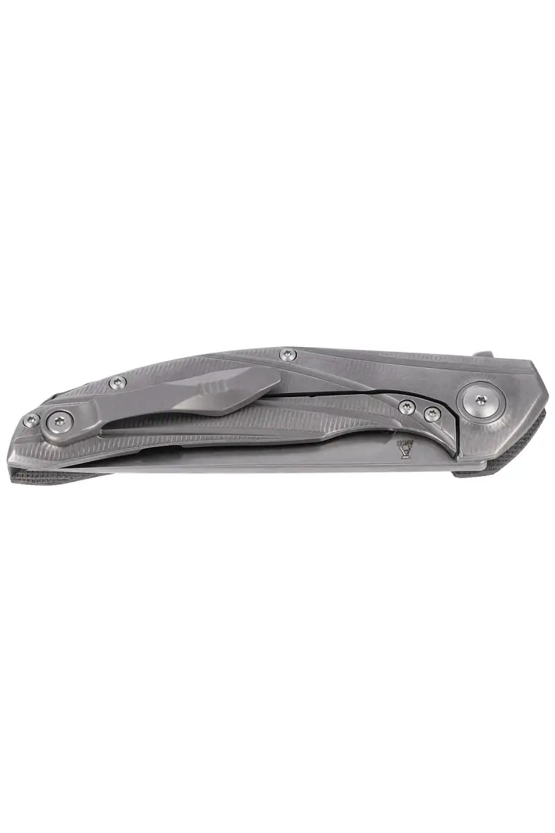 Nóż składany Viper Orso 2 Green Canvas Micarta, Stonewashed Lohmann LO-QPM20-4 by Jens Ansø (V5998CG)