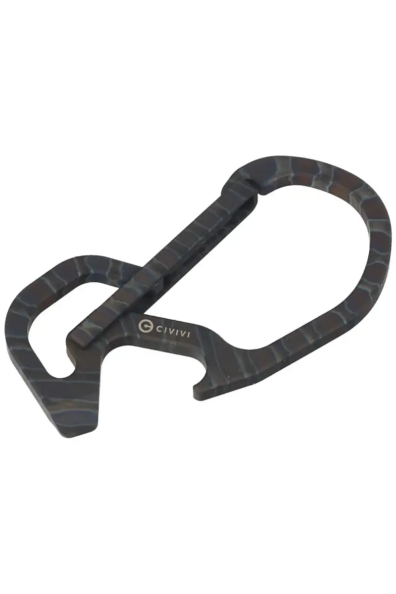 Karabińczyk CIVIVI Click Carabiner Keychain Multi-Tool, Flamed Titanium (CA-01B)