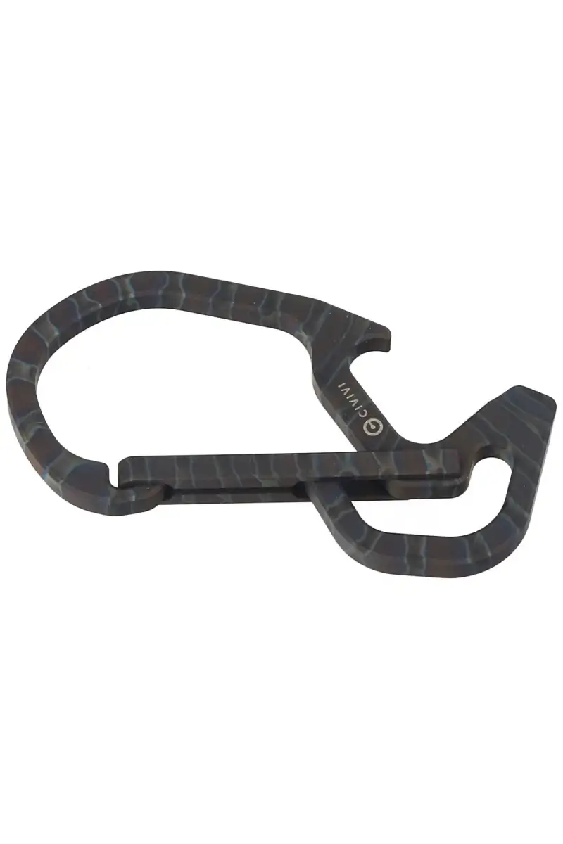 Karabińczyk CIVIVI Click Carabiner Keychain Multi-Tool, Flamed Titanium (CA-01B)