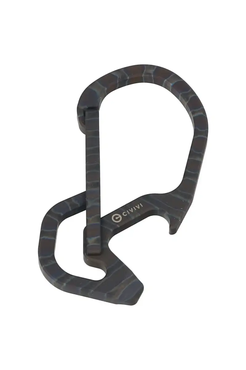 Karabińczyk CIVIVI Click Carabiner Keychain Multi-Tool, Flamed Titanium (CA-01B)