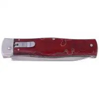 Nóż sprężynowy Mikov Predator Red Raffir, Mirror N690 (241-BRa-1/KP Red)