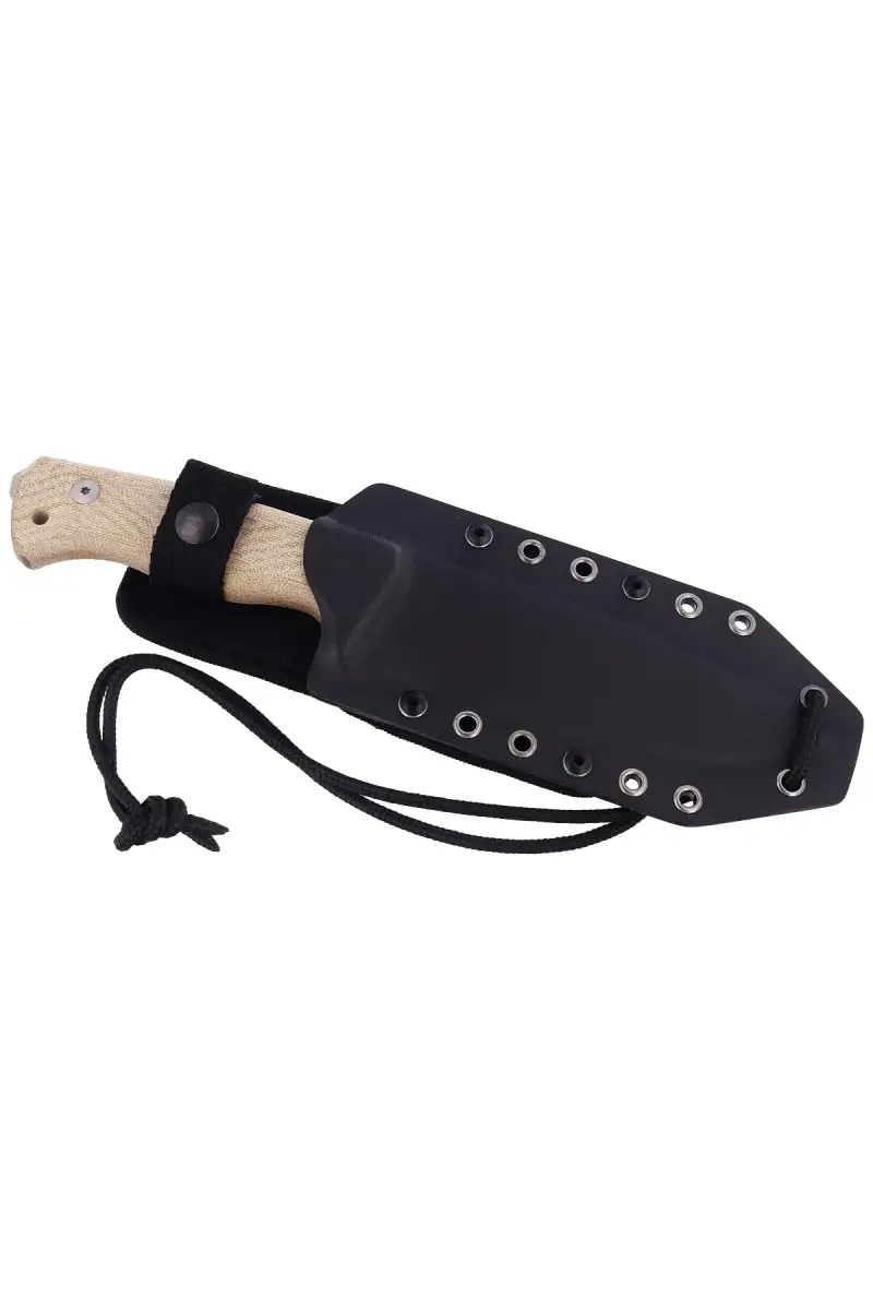 Nóż LionSteel Natural Canvas Micarta, Satin CPM 3V by Molletta (T6 3V CVN)