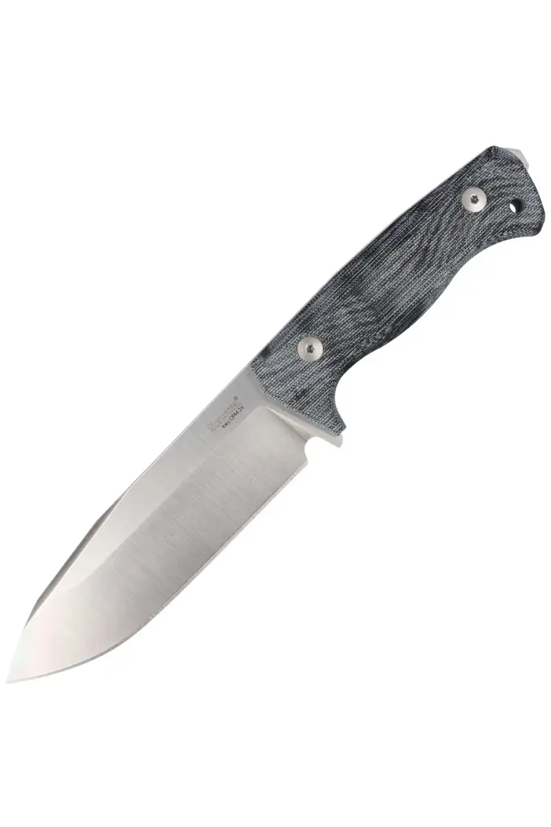 Nóż LionSteel Black Canvas Micarta, Satin CPM 3V by Molletta (T6 3V CVB)