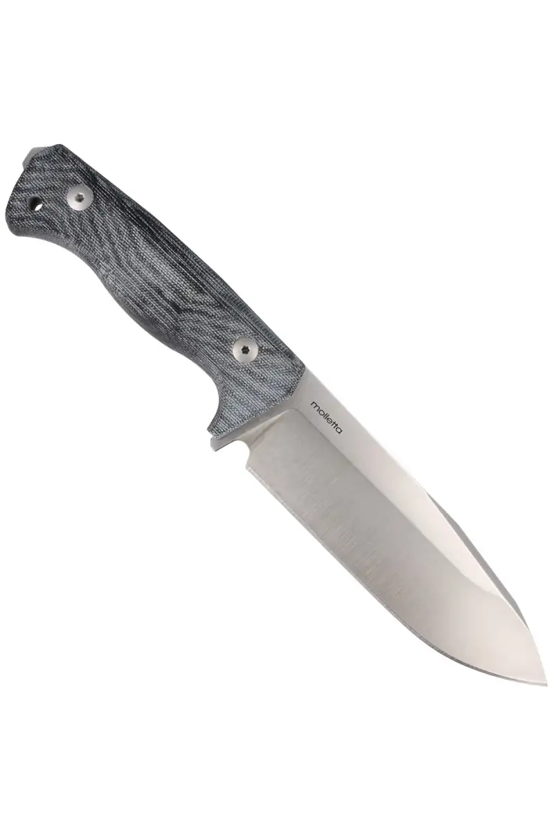 Nóż LionSteel Black Canvas Micarta, Satin CPM 3V by Molletta (T6 3V CVB)