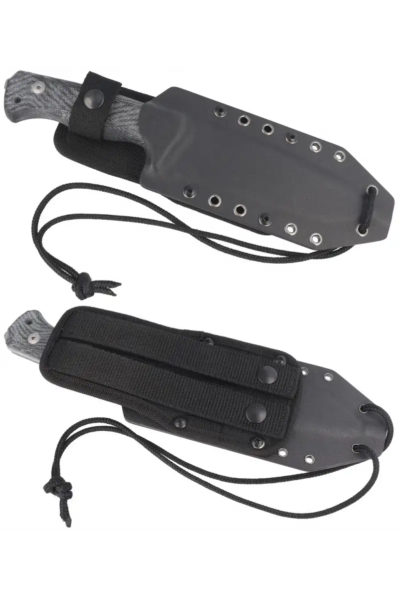 Nóż LionSteel Black Canvas Micarta, Satin CPM 3V by Molletta (T6 3V CVB)