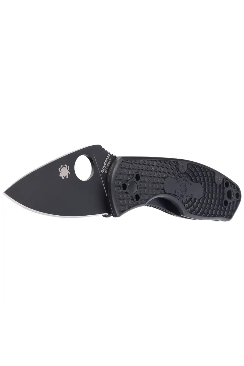 Nóż składany Spyderco Ambitious Black FRN, Black Blade 8Cr13MoV (C148PBBK)