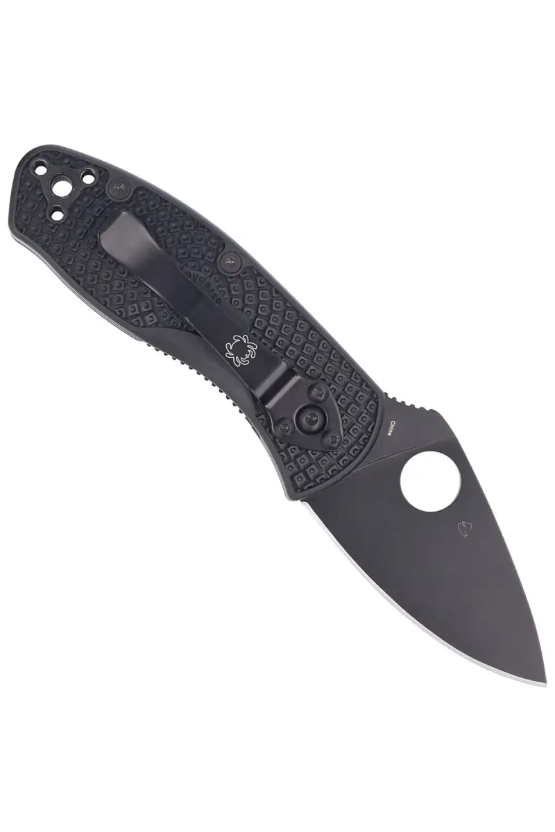 Nóż składany Spyderco Ambitious Black FRN, Black Blade 8Cr13MoV (C148PBBK)