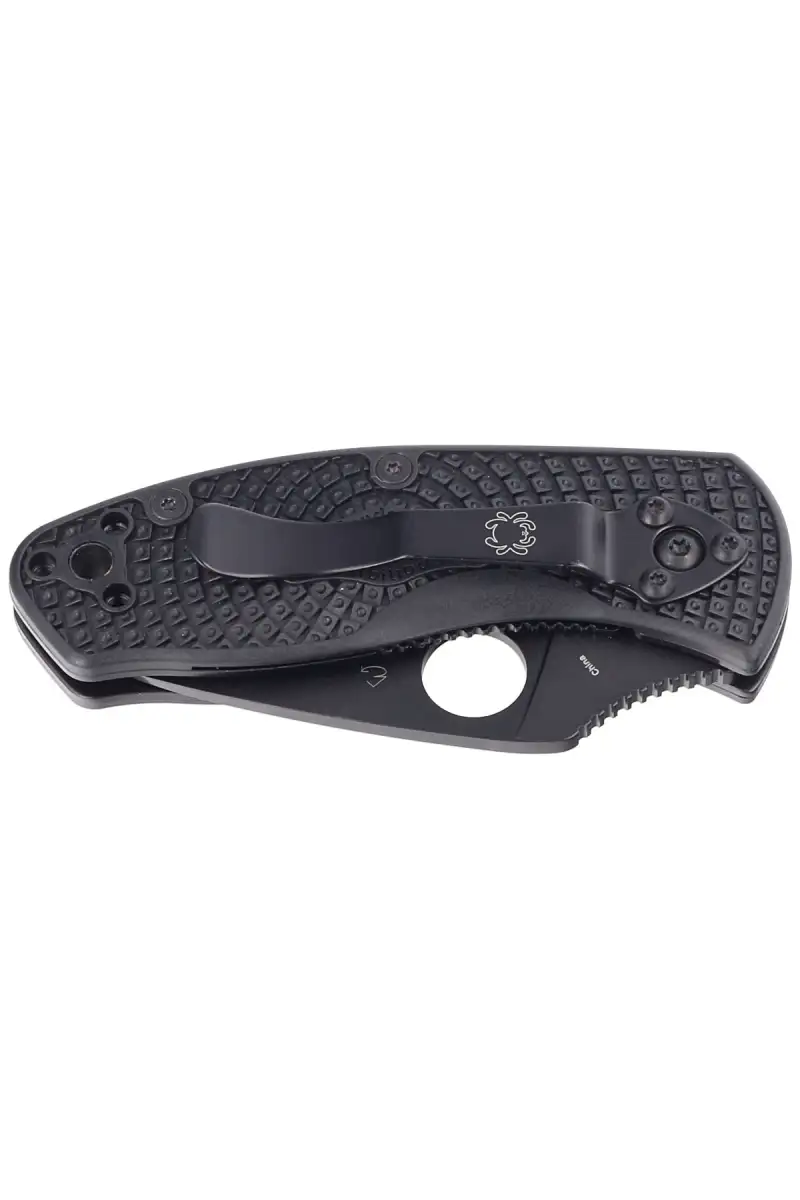 Nóż składany Spyderco Ambitious Black FRN, Black Blade 8Cr13MoV (C148PBBK)