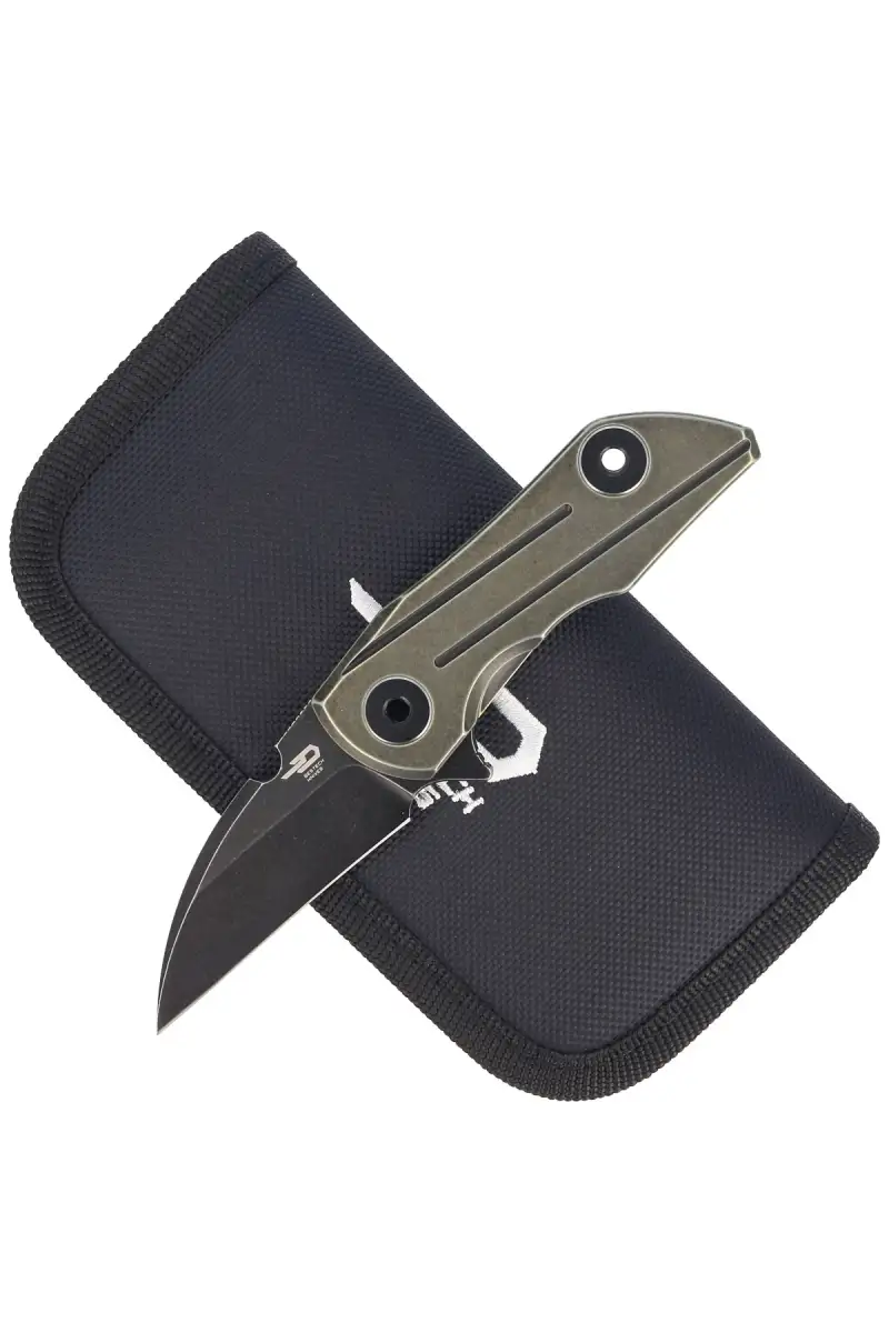 Nóż składany Bestech 2500 Delta Bronze Titanium, Black Stonewashed CPM S35VN by Poltergeist Works (BT2006D)