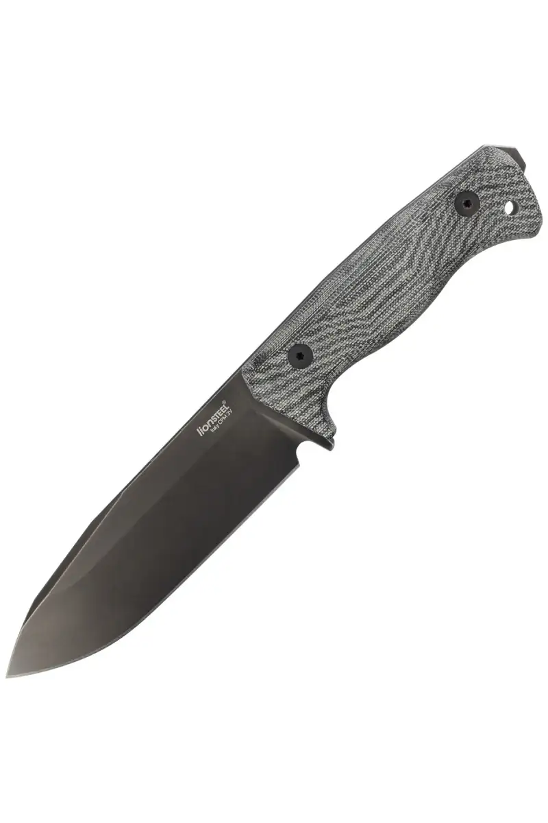 Nóż LionSteel Black Canvas Micarta, Old Black CPM 3V by Molletta (T6B 3V CVB)