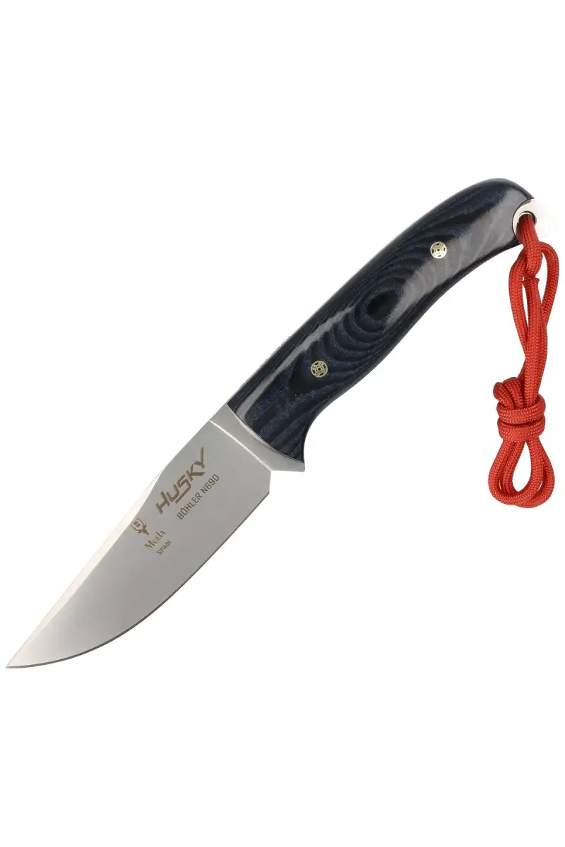 Nóż Muela Blue Micarta, Satin N690 (HUSKY-10M.B)
