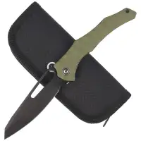 Nóż składany CIVIVI Spiny Dogfish Green G10, Black Stonewashed 14C28N by Gavko Knives (C22006-3)