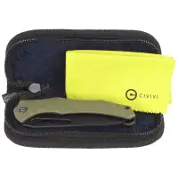 Nóż składany CIVIVI Spiny Dogfish Green G10, Black Stonewashed 14C28N by Gavko Knives (C22006-3)