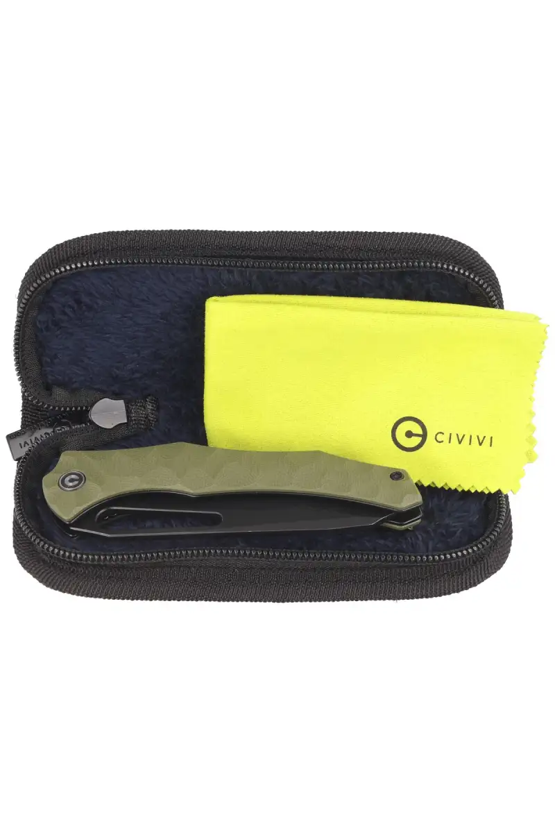 Nóż składany CIVIVI Spiny Dogfish Green G10, Black Stonewashed 14C28N by Gavko Knives (C22006-3)
