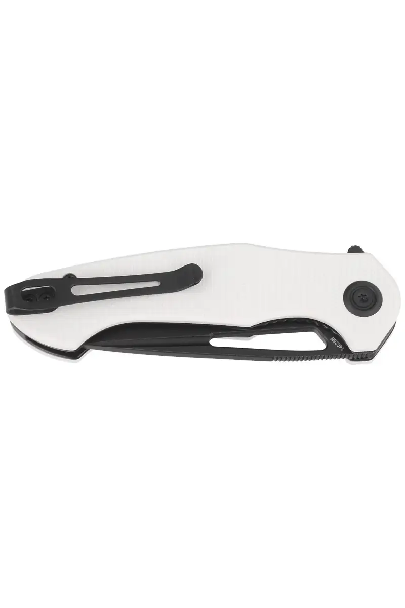 Nóż składany Kubey Dugu Ivory G10, Black Stonewashed 14C28N (KU210G)