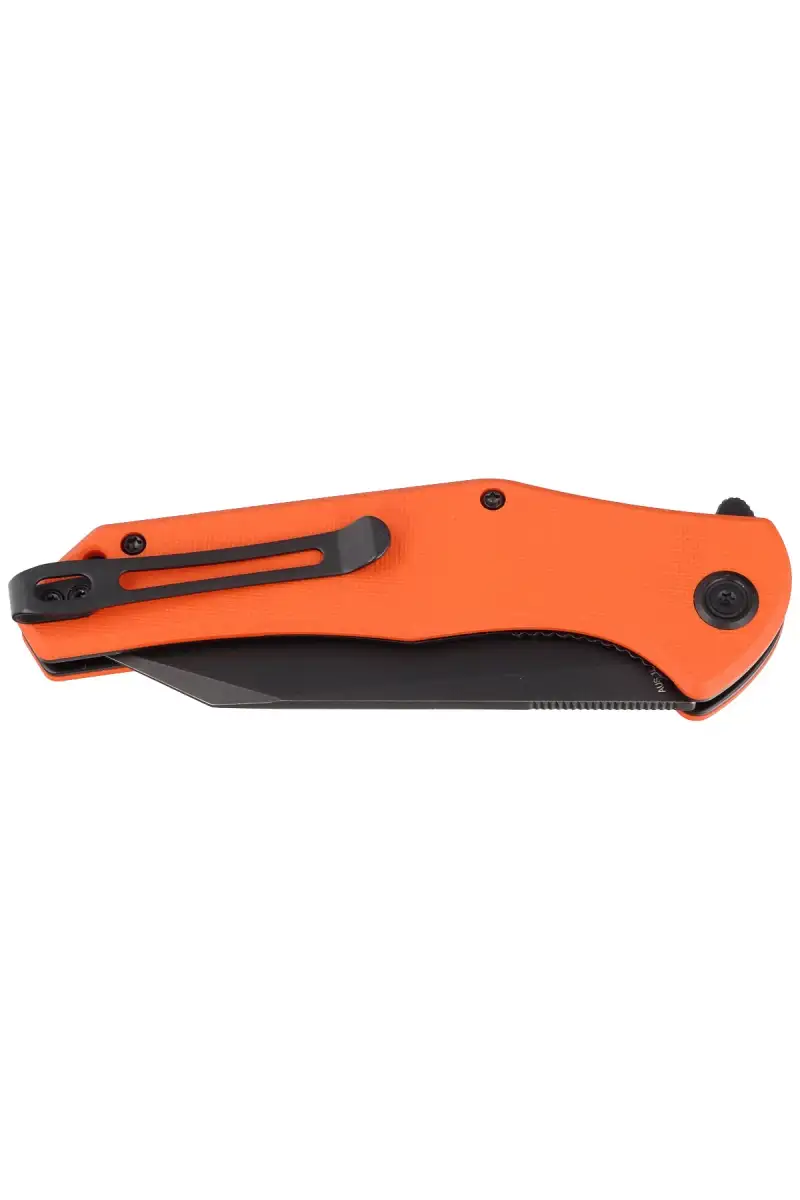 Nóż składany Kubey Flash Orange G10, Blackwashed AUS-10 (KU158G)