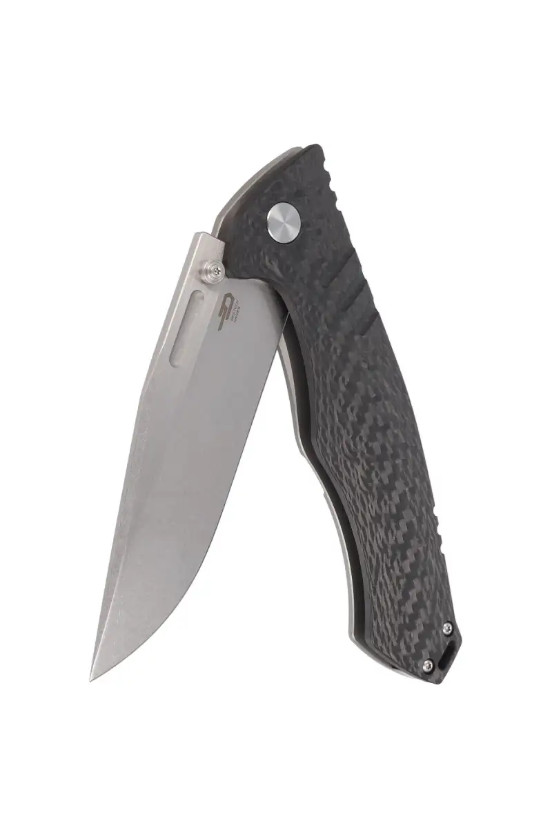 Nóż składany Bestech Keen II Black Titanium/Carbon Fiber, Stonewashed/Satin CPM S35VN by Koens Craft (BT2301A)