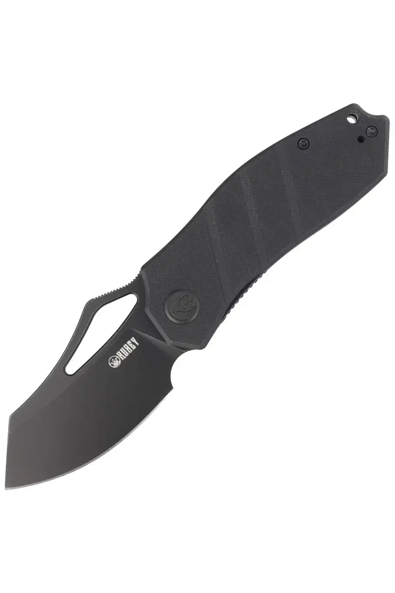 Nóż składany Kubey Knife Ceyx Black G10, Black Stonewashed D2 (KU335D)