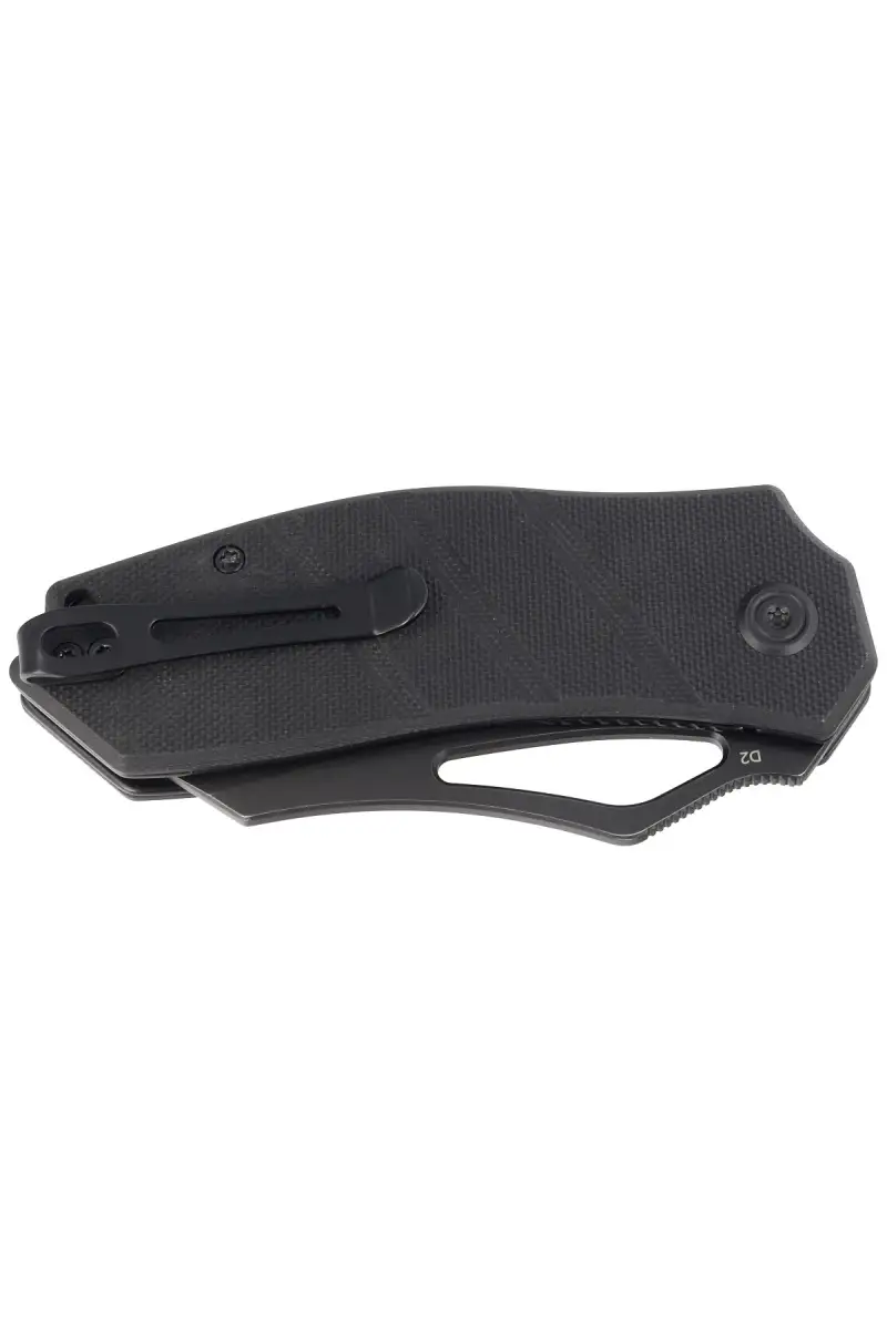 Nóż składany Kubey Knife Ceyx Black G10, Black Stonewashed D2 (KU335D)