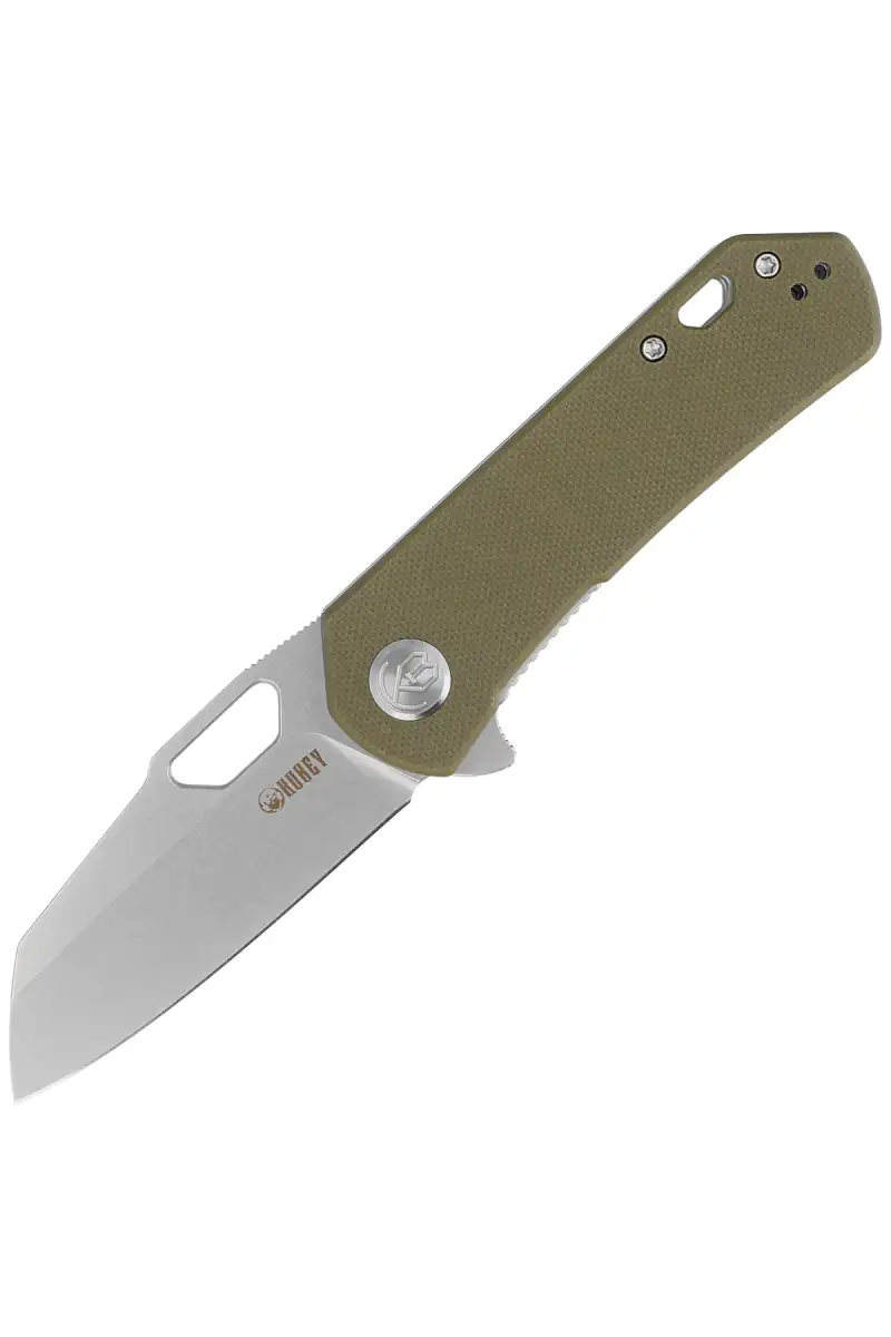 Nóż składany Kubey Knife Duroc Dark Green G10, Bead Blasted AUS-10 by Colin Maisonpierre (KU332G)