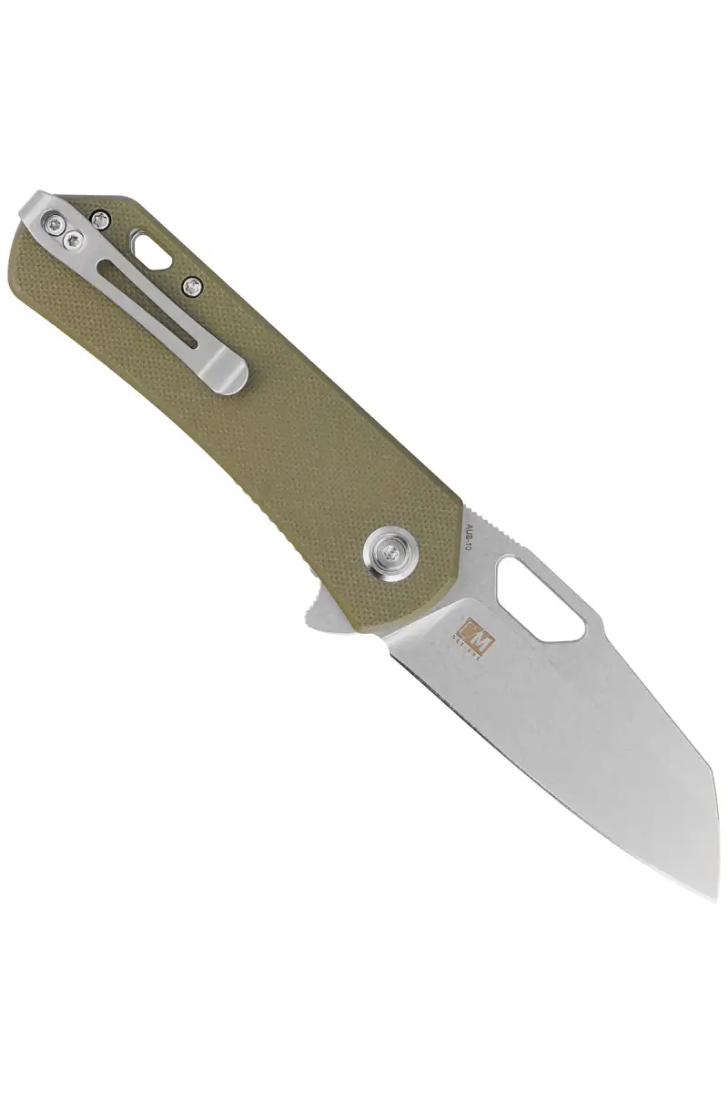 Nóż składany Kubey Knife Duroc Dark Green G10, Bead Blasted AUS-10 by Colin Maisonpierre (KU332G)