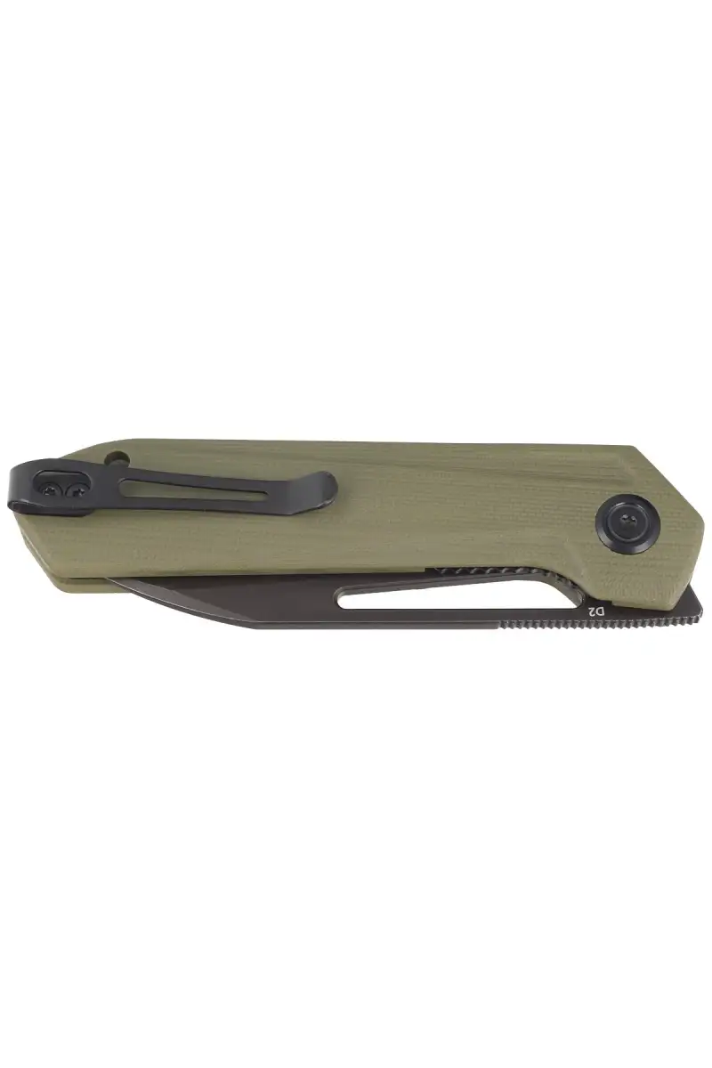 Nóż składany Kubey Knife Royal Green G10, Dark Stonewashed D2 by Colin Maisonpierre (KU321F)