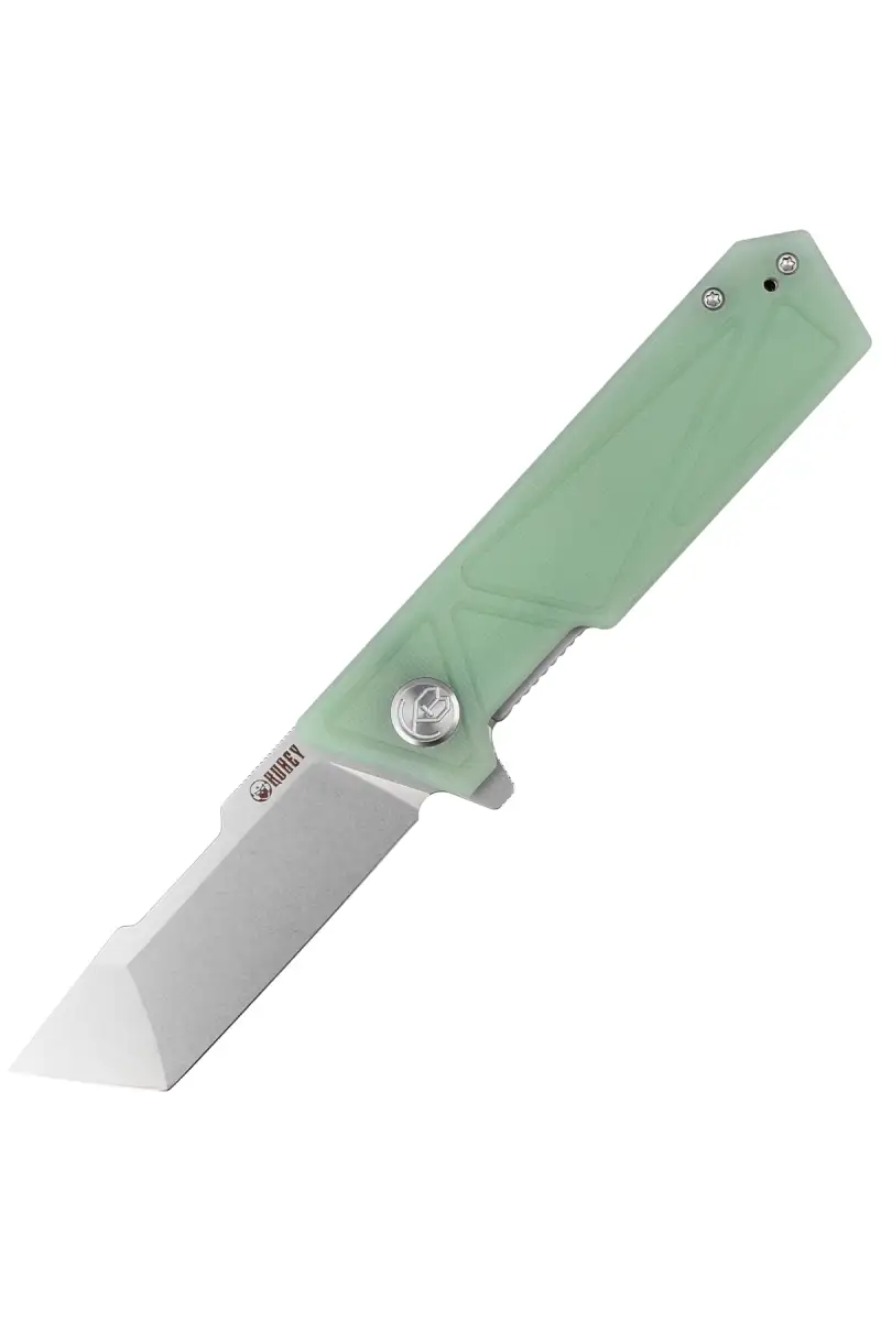 Nóż składany Kubey Avenger Outdoor Jade G10, Bead Blasted D2 (KU104E)