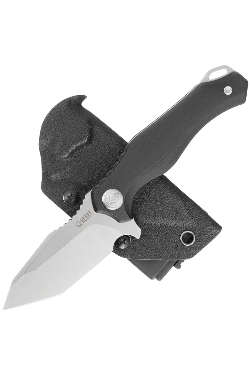 Nóż Kubey Knife Golf Black G10, Beadblasted AUS-10 (KU230C)