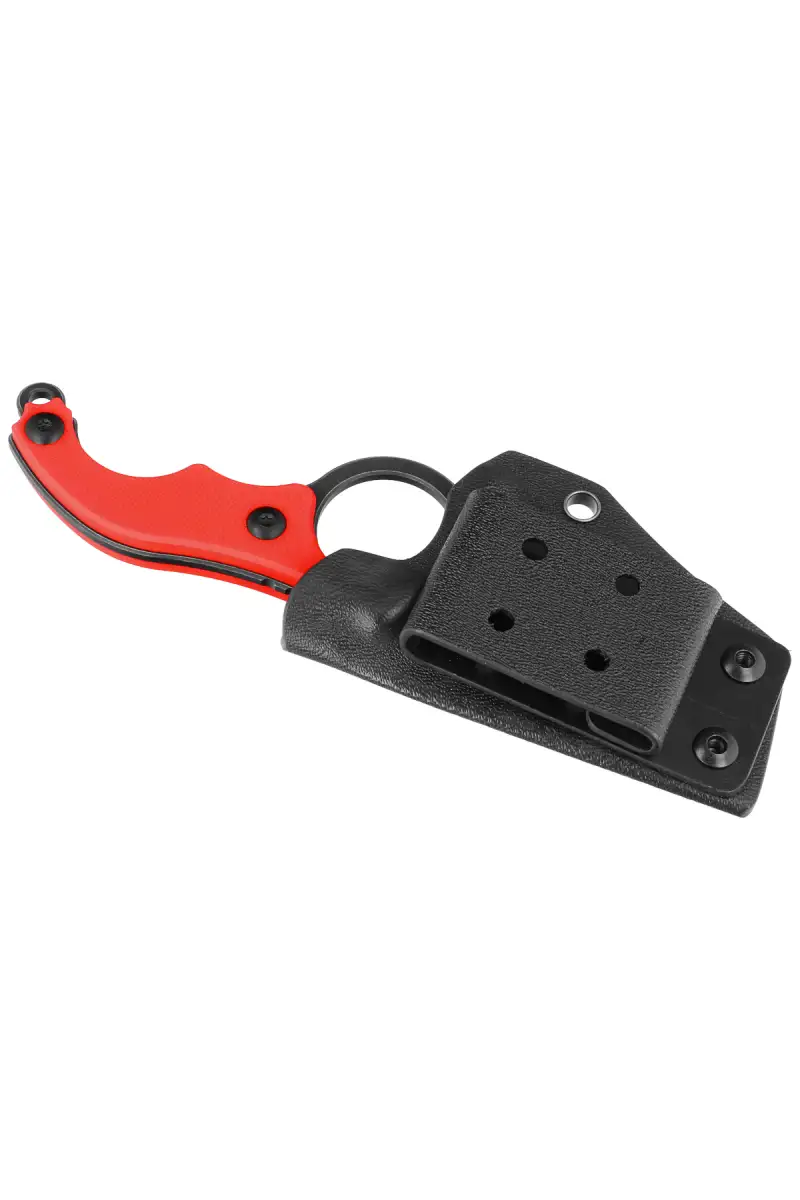 Nóż Kubey Knife Hippocam Red G10, Two Tone D2 (KU166D)