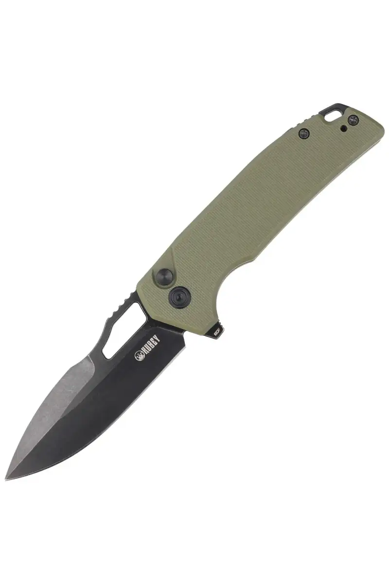 Nóż składany Kubey Knife RDF Green G10, Blackwash AUS-10 by HYDRA Design (KU316B)