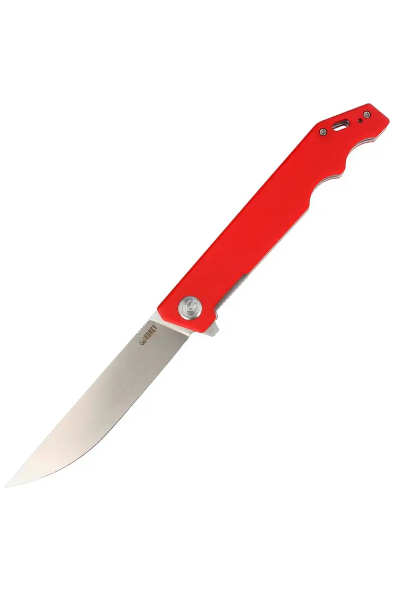 Nóż składany Kubey Knife Pylades Red G10, Satin AUS-10 (KU253F)