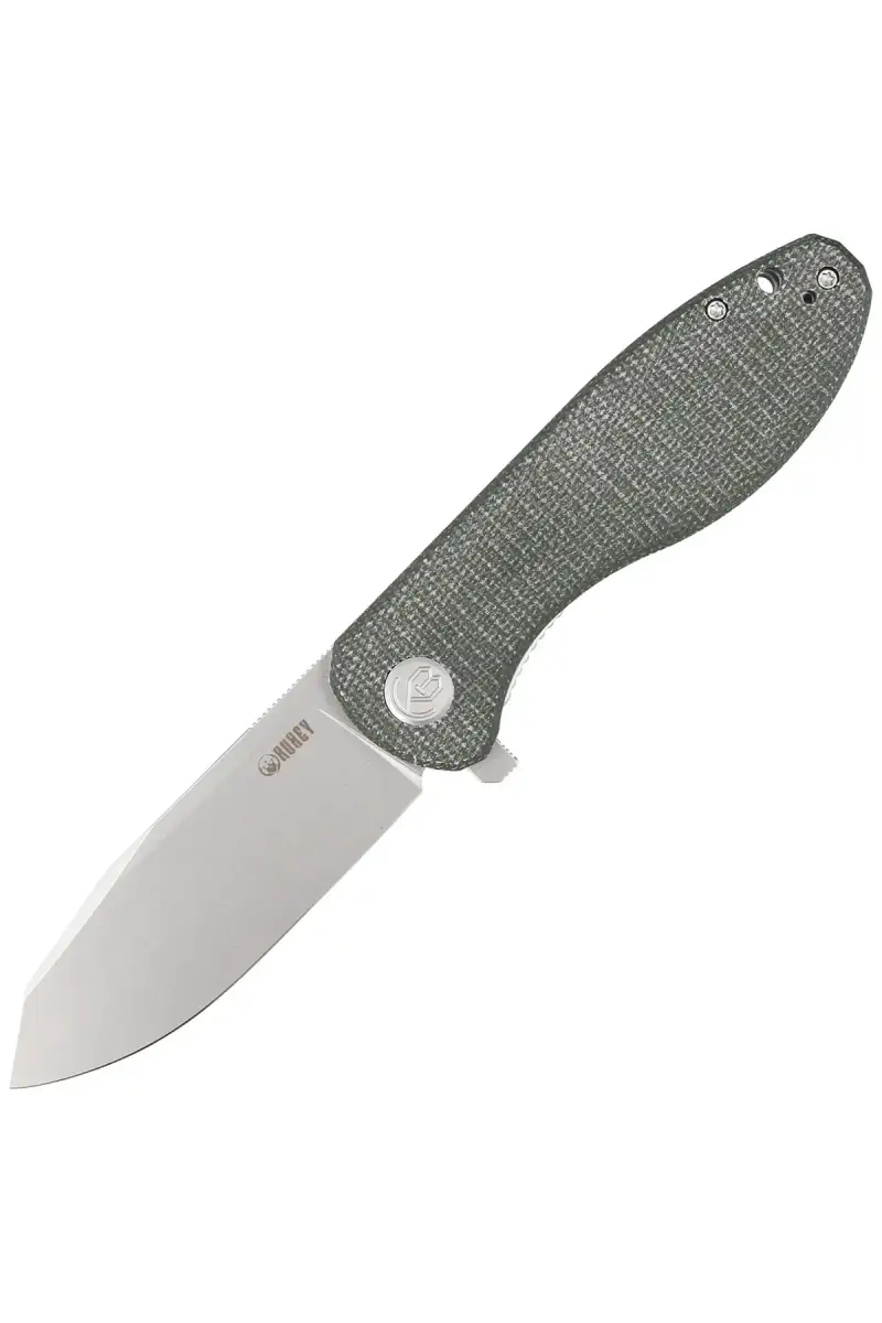 Nóż składany Kubey Knife Master Chief Green Micarta, Bead Blast AUS-10 by Keanu Alfaro (KU358I)