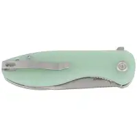 Nóż składany Kubey Knife Master Chief Jade G10, Bead Blast AUS-10 by Keanu Alfaro (KU358C)