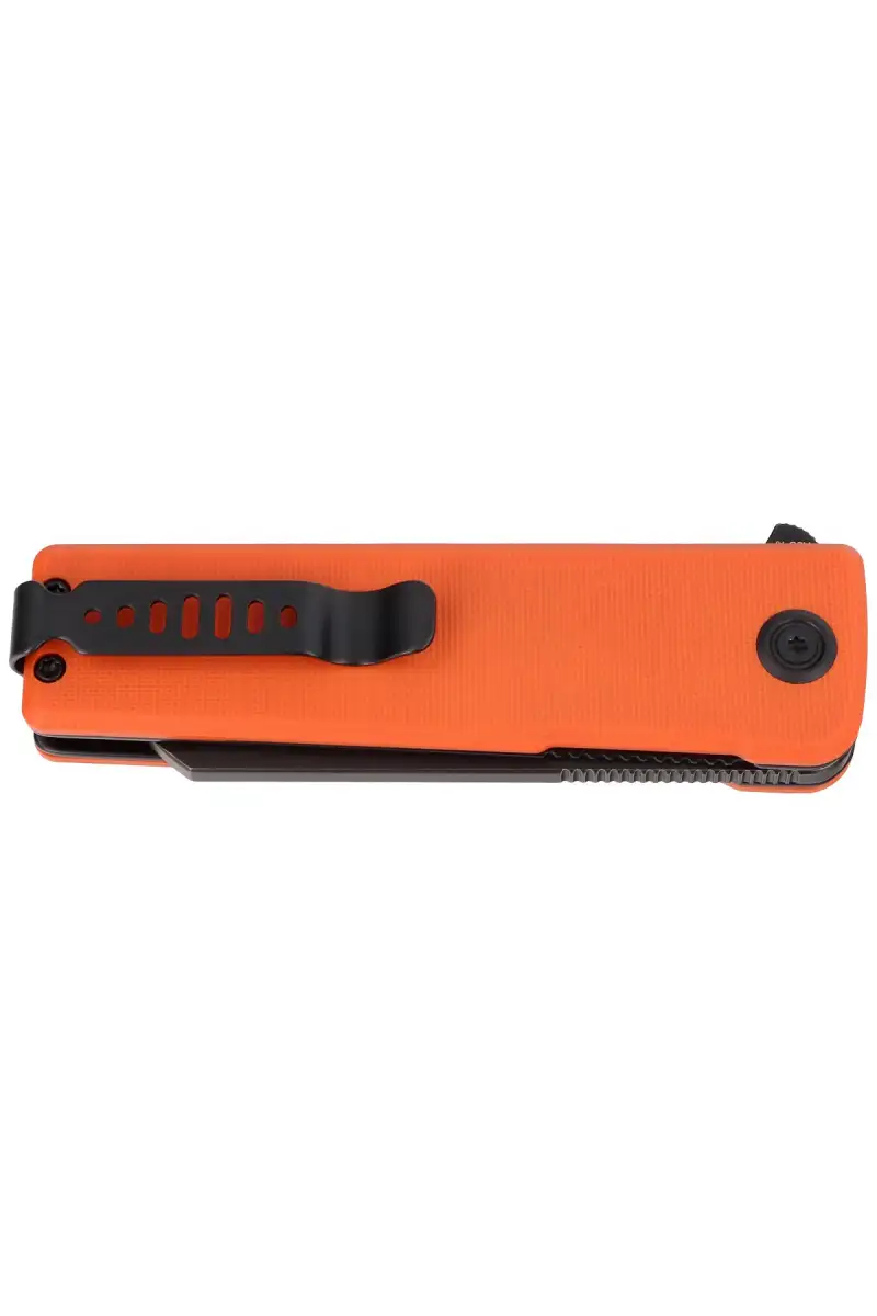 Nóż składany Kubey Knife Sailor Orange G10, Blackwashed AUS-10 by Sekira Sochi (KU317F)