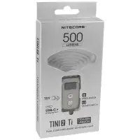 Latarka brelok NiteCore 500lm, Li-ion Battery / 280mAh, titanium (TINI2 Ti)