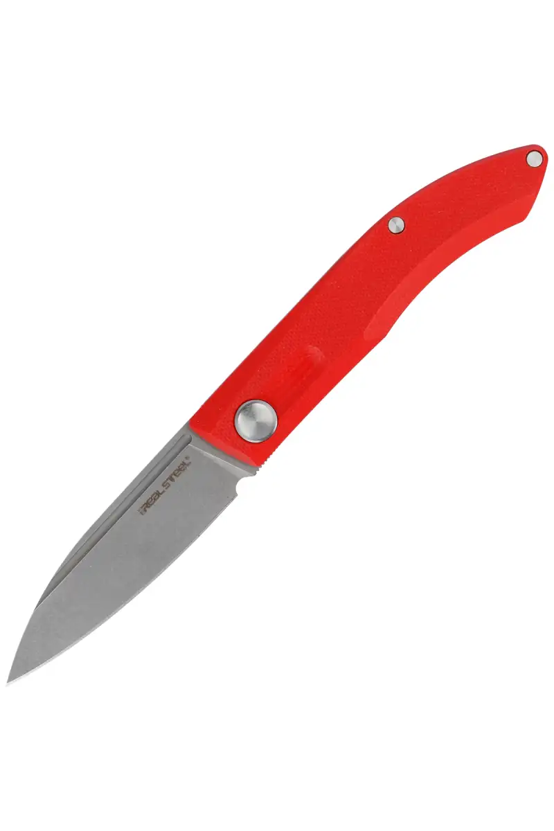 Nóż składany Real Steel Stella Red G10, Greywash VG-10 by Poltergeist Works (7053)