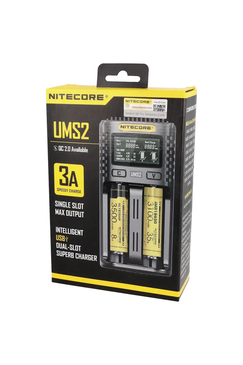 Ładowarka Nitecore UMS2 Dual-Slot USB Fast Charger (UMS2)
