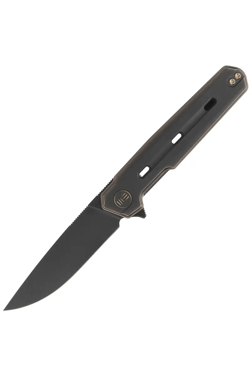 Nóż składany WE Knife Navo Bronze / Black Titanium, Black Stonewashed CPM 20CV by Ostap Hel (WE22026-3)