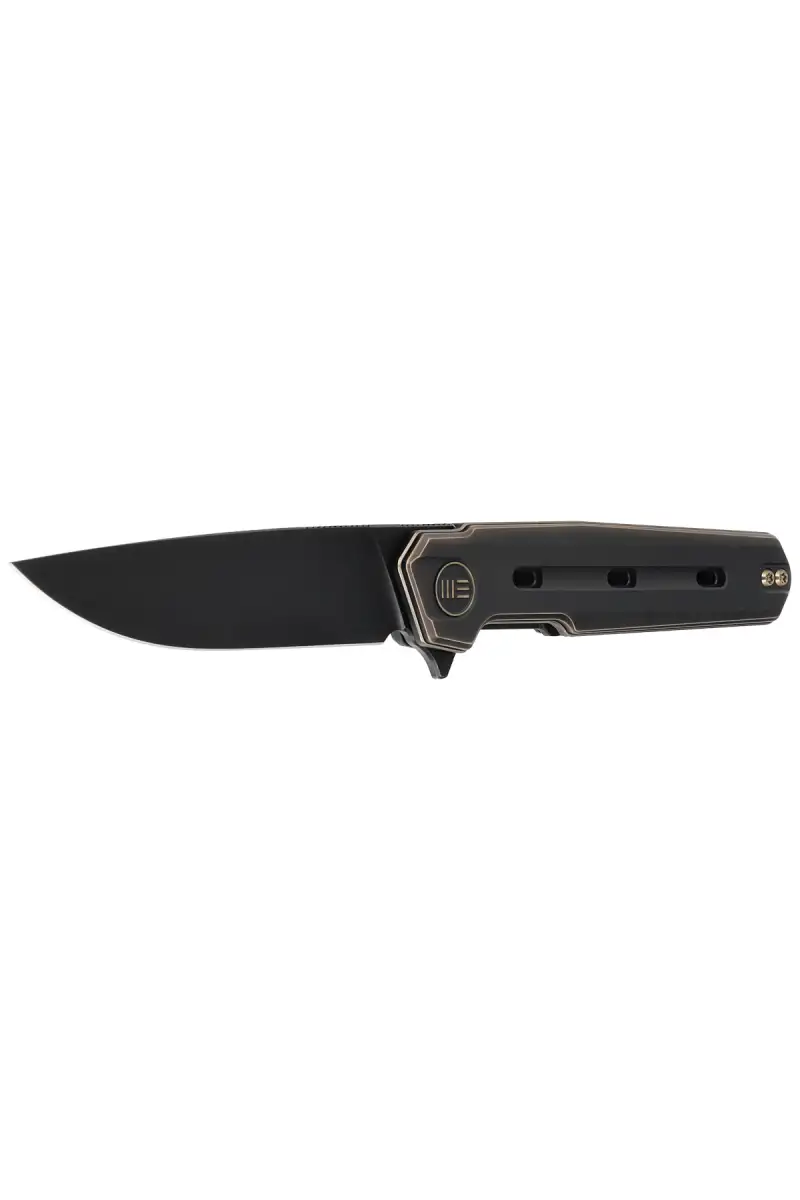 Nóż składany WE Knife Navo Bronze / Black Titanium, Black Stonewashed CPM 20CV by Ostap Hel (WE22026-3)