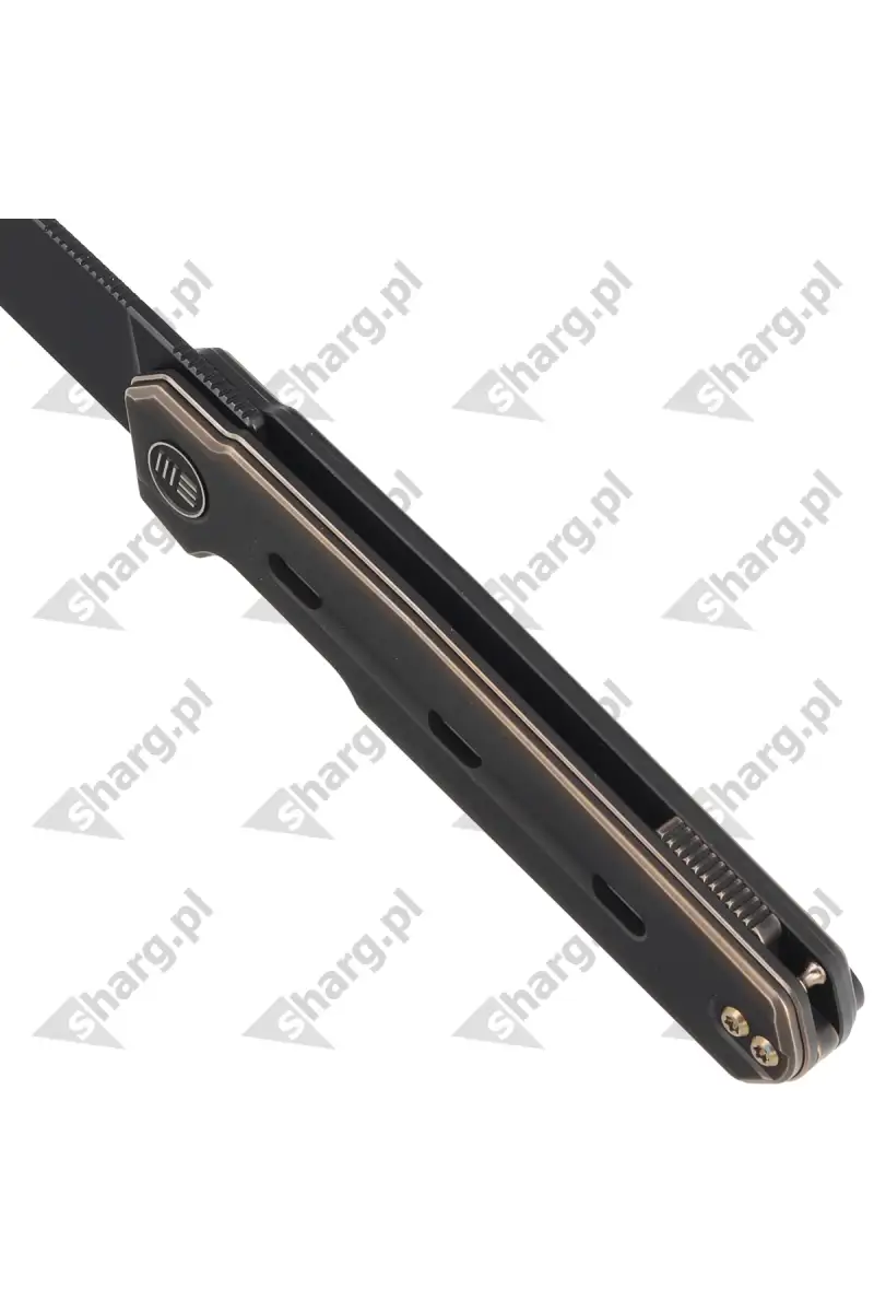 Nóż składany WE Knife Navo Bronze / Black Titanium, Black Stonewashed CPM 20CV by Ostap Hel (WE22026-3)
